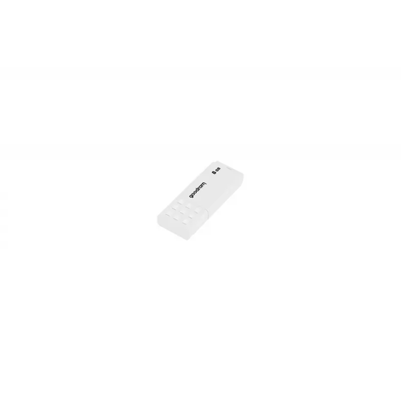 USB zibatmiņa GOODRAM UME2 8 GB USB 2.0 Type-A, balta, lasīšanas ātrums 20 MB/s, rakstīšanas ātrums 5 MB/s