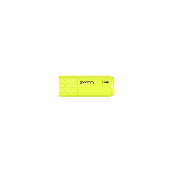 USB zibatmiņa GOODRAM UME2 8 GB USB 2.0 Type-A, dzeltena, vāciņa dizains
