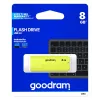 USB zibatmiņa GOODRAM UME2 8 GB USB 2.0 Type-A, dzeltena, vāciņa dizains