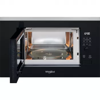 Iebūvējamā grila mikroviļņu krāsns WHIRLPOOL WMF201G, 800 W, 20 L, nerūsējošais tērauds/melns