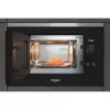 Iebūvējamā grila mikroviļņu krāsns WHIRLPOOL WMF201G, 800 W, 20 L, nerūsējošais tērauds/melns