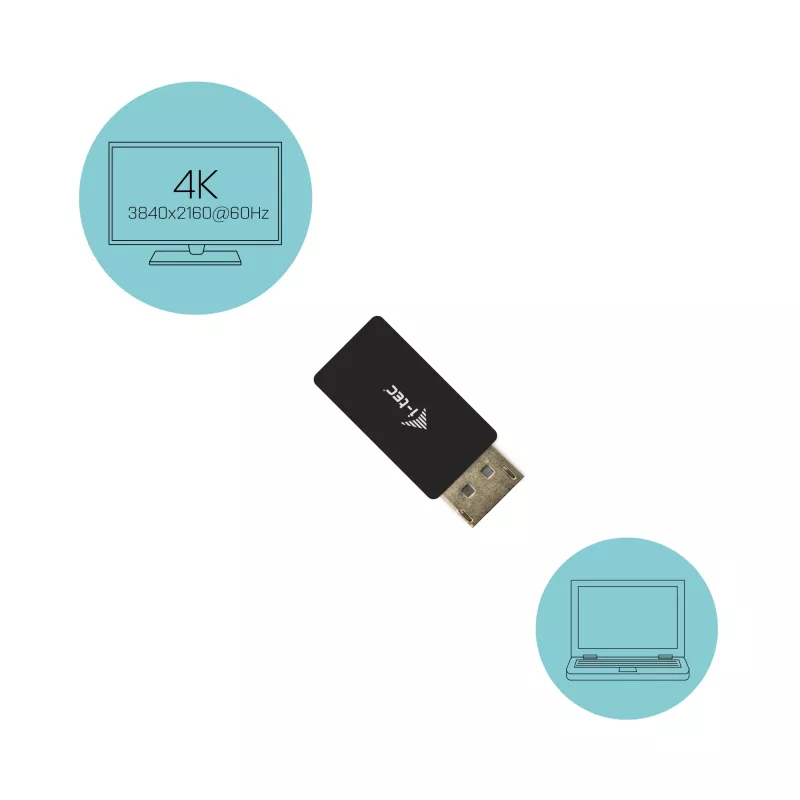 DisplayPort–HDMI adapteris i-tec DP2HDMI4K60HZ