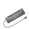 i-tec Metāla USB-C ergonomiska 4K 3x displeja dokstacija + barošana 85 W