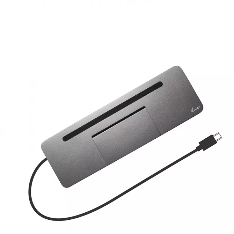 i-tec Metāla USB-C ergonomiska 4K 3x displeja dokstacija + barošana 85 W