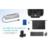 i-tec Metāla USB-C ergonomiska 4K 3x displeja dokstacija + barošana 85 W