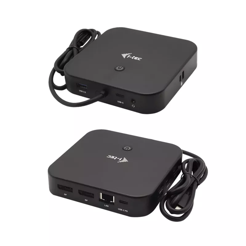 i-tec USB-C Dual Display Docking Station ar Power Delivery 100 W