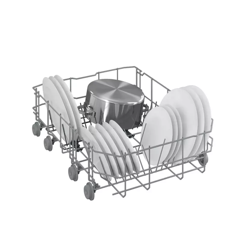 Iebūvējamā trauku mazgājamā mašīna BEKO DIS35026 — šaura 45 cm, 10 trauku komplekti, 48 dB, 5 programmas, E energoklase