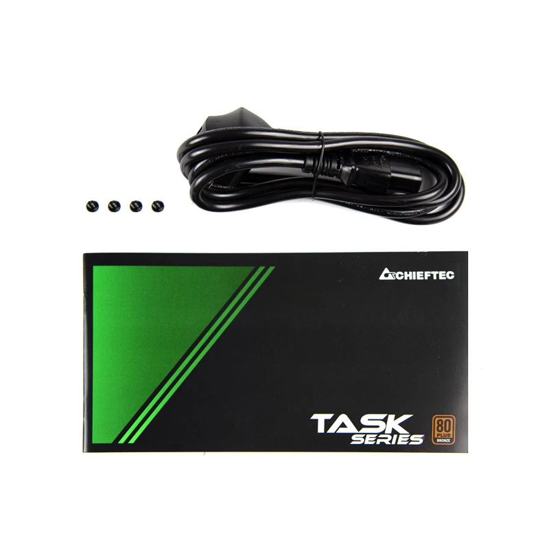 Chieftec Task TPS-600S barošanas bloks 600 W 20+4 kontaktu ATX ATX Melns