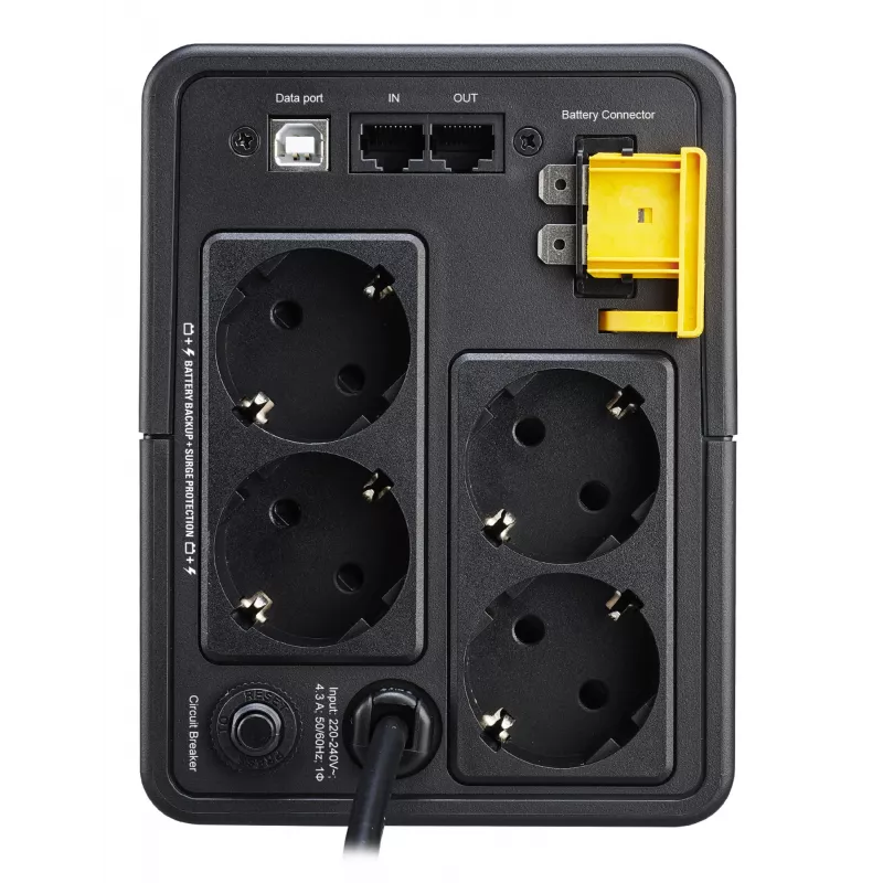 APC Back-UPS, 950VA, Tornis, 230V, 4x CEE 7/7 Schuko kontaktligzdas, AVR