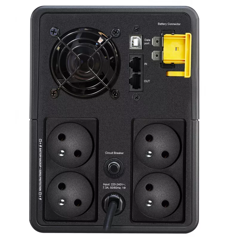 APC Back-UPS, 1600VA, Tornis, 230V, 4x CEE 7/5 Franču Schuko kontaktligzdas, AVR