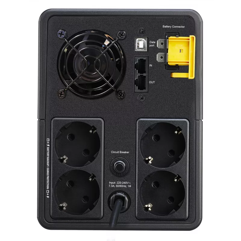 APC Back-UPS, 1600VA, tornis, 230V, 4x CEE 7/7 Schuko kontaktligzdas, AVR