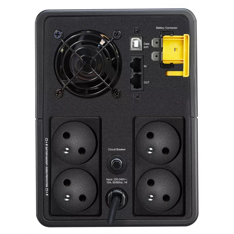 APC Back-UPS, 2200VA, tornis, 230V, 4x CEE 7/5 franču Schuko kontaktligzdas, AVR