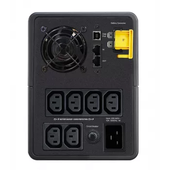 APC Back-UPS, 2200VA, Tornis, 230V, 6x IEC C13 kontaktligzdas, AVR, Līnijinteraktīvs, 2,2 kVA, 1200 W, Sinuss, 140 V, 300 V