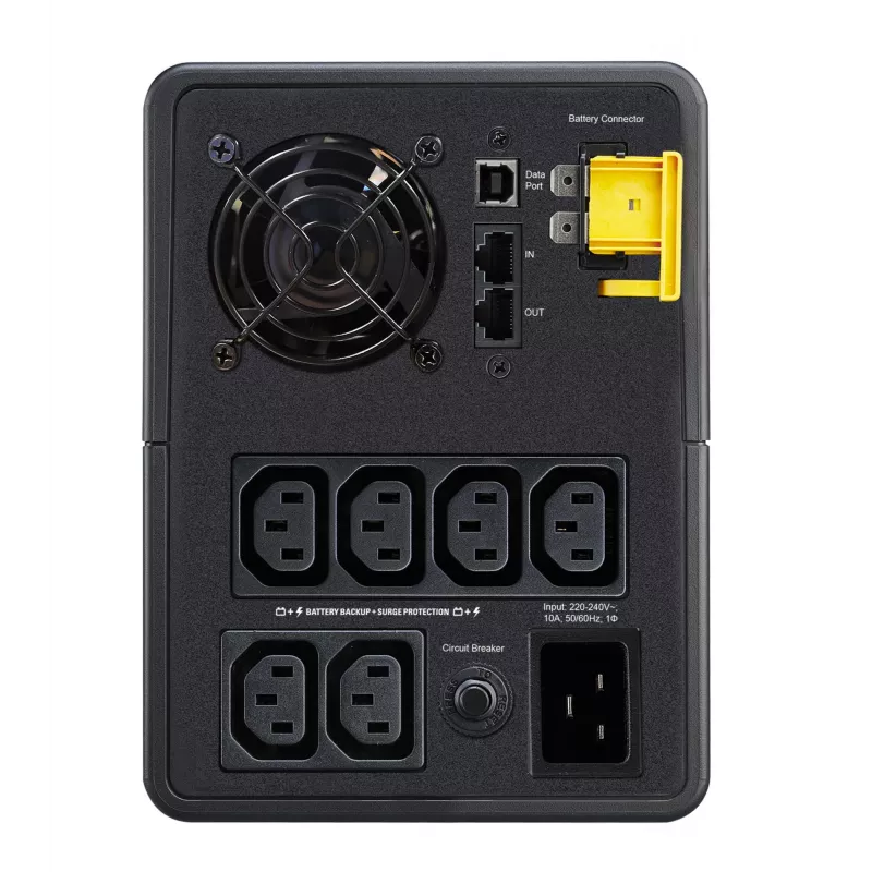 APC Back-UPS, 2200VA, Tornis, 230V, 6x IEC C13 kontaktligzdas, AVR, Līnijinteraktīvs, 2,2 kVA, 1200 W, Sinuss, 140 V, 300 V