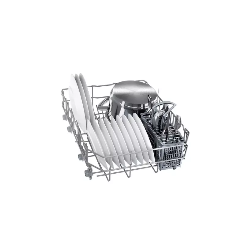 Iebūvējamā trauku mazgājamā mašīna Bosch Serie 2 SPV2IKX10E, šaura 45 cm, 9 trauku komplekti, 48 dB, 5 programmas, nerūsējošā tērauda vanna