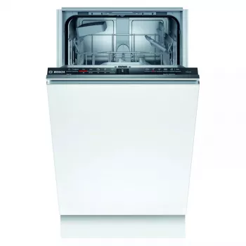 Iebūvējamā trauku mazgājamā mašīna Bosch Serie 2 SPV2IKX10E, šaura 45 cm, 9 trauku komplekti, 48 dB, 5 programmas, nerūsējošā tērauda vanna