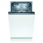 Iebūvējamā trauku mazgājamā mašīna Bosch Serie 2 SPV2IKX10E, šaura 45 cm, 9 trauku komplekti, 48 dB, 5 programmas, nerūsējošā tērauda vanna