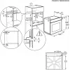 Electrolux EOF3H40X 2790 W Melna, Nerūsējošais tērauds