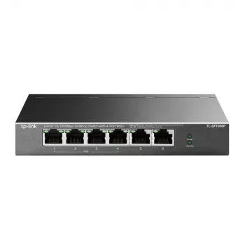 TP-Link TL-SF1006P tīkla slēdzis Nepārvaldāms Fast Ethernet (10/100) Power over Ethernet (PoE) Melns