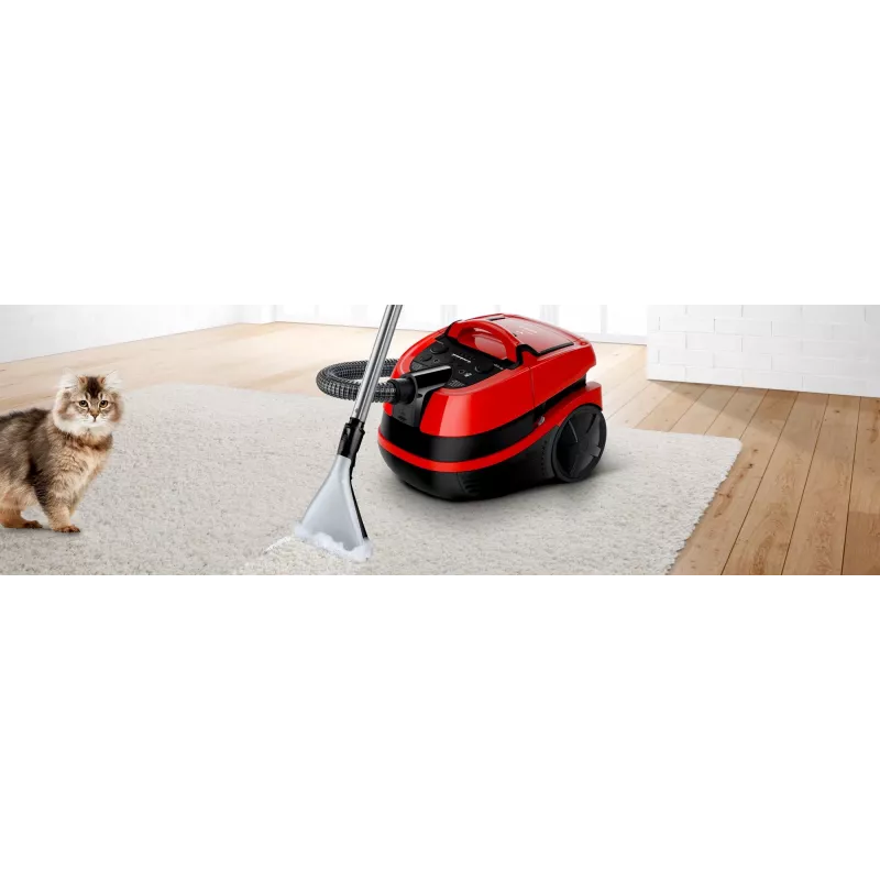 Bosch Serie 4 BWD421PET putekļsūcējs 5 L cilindriskā putekļsūcējs sausā un mitrā tīrīšana 2100 W
