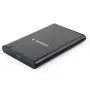 GEMBIRD USB 3.1 2.5 collu SATA HDD korpuss ar Type-C portu, matēts alumīnijs - melns