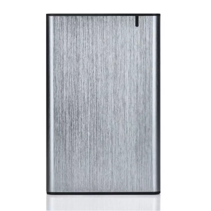GEMBIRD USB 3.1 2,5 inch SATA HDD korpuss ar Type-C portu, matēts alumīnijs - pelēks