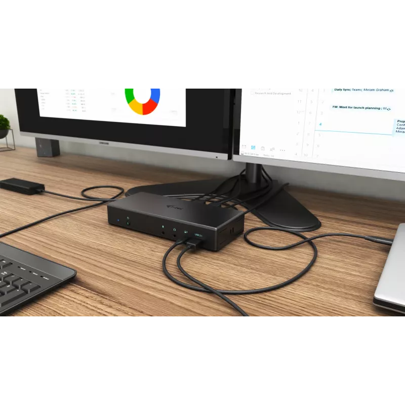 Dokstacija i-tec USB-C Quattro Display ar strāvas padevi 85 W