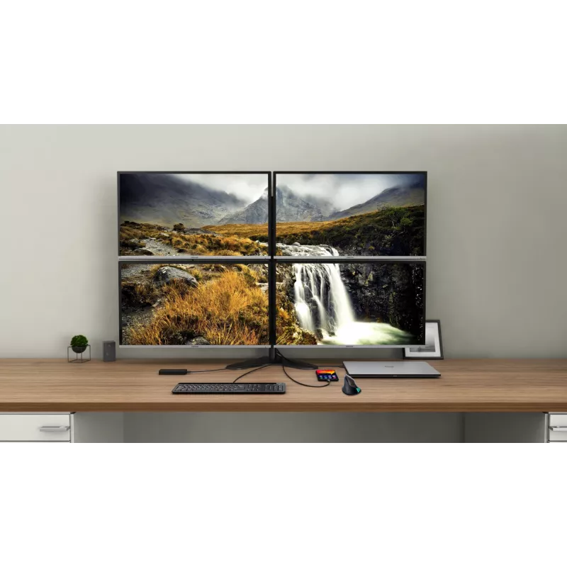 Dokstacija i-tec USB-C Quattro Display ar strāvas padevi 85 W
