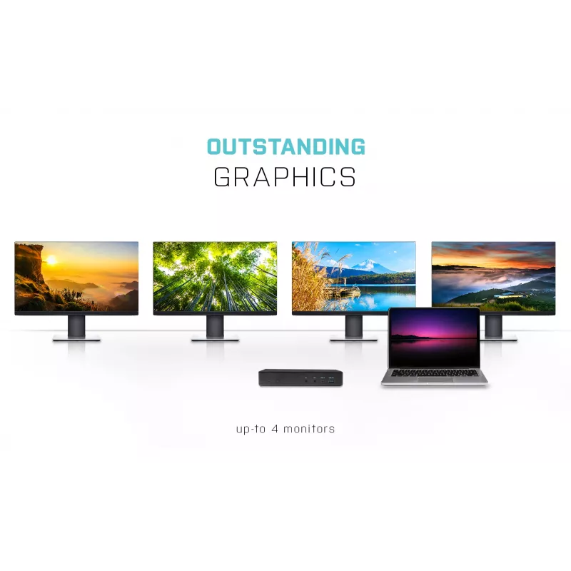Dokstacija i-tec USB-C Quattro Display ar strāvas padevi 85 W