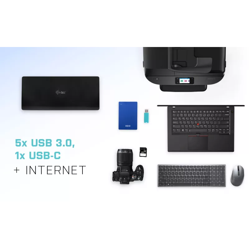 Dokstacija i-tec USB-C Quattro Display ar strāvas padevi 85 W