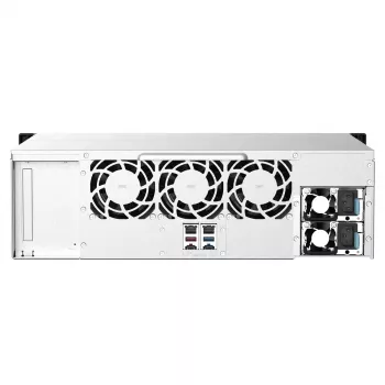 QNAP TS-1673AU-RP-16G NAS/glabāšanas serveris Rack (3U) Ryzen Embedded V1500B 16 GB DDR4 0 TB QNAP QTS Melns, Pelēks