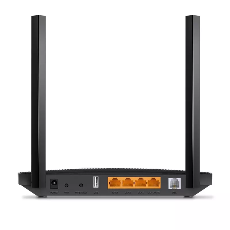 TP-Link Archer AC1200 MU-MIMO VDSL/ADSL bezvadu modema maršrutētājs, melns