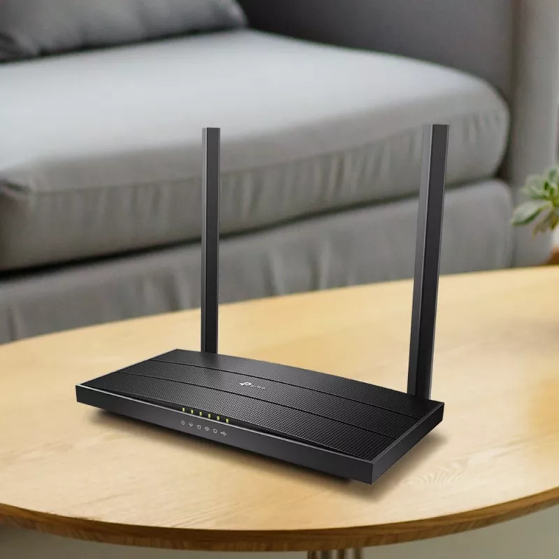 TP-Link Archer AC1200 MU-MIMO VDSL/ADSL bezvadu modema maršrutētājs, melns