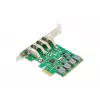 DIGITUS USB Pci-e papildinājuma karte USB3.0, 4 portu A/F, mikroshēmojums: VL805, pašdarbināma