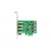 DIGITUS USB Pci-e papildinājuma karte USB3.0, 4 portu A/F, mikroshēmojums: VL805, pašdarbināma