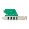 DIGITUS USB Pci-e papildinājuma karte USB3.0, 4 portu A/F, mikroshēmojums: VL805, pašdarbināma