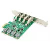 DIGITUS USB Pci-e papildinājuma karte USB3.0, 4 portu A/F, mikroshēmojums: VL805, pašdarbināma
