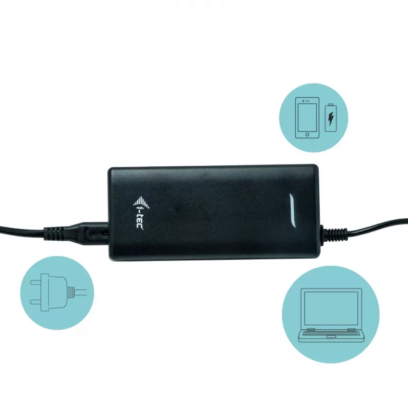 i-tec USB-C Dual Display Docking Station ar Power Delivery 100 W + Universāls lādētājs 100 W