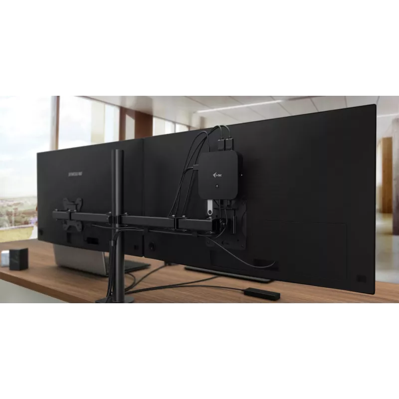 i-tec USB-C Dual Display Docking Station ar Power Delivery 100 W + Universāls lādētājs 100 W