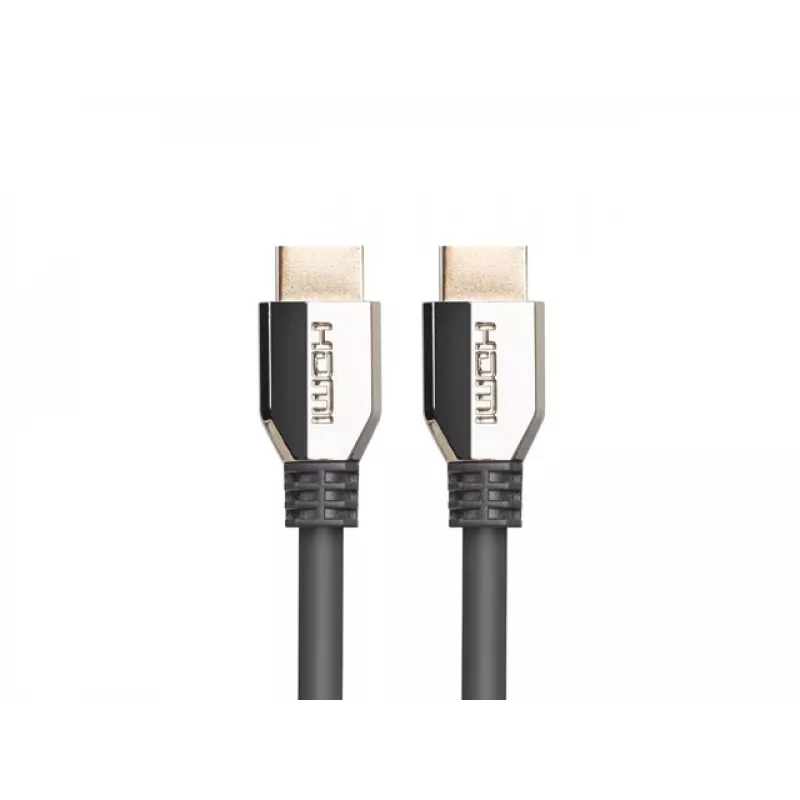 HDMI kabelis LANBERG CA-HDMI-30CU-0018-BK — HDMI 2.1, 1,8 m, 48 Gbit/s, 7680×4320, 240 Hz, ARC, eARC/Ethernet atbalsts