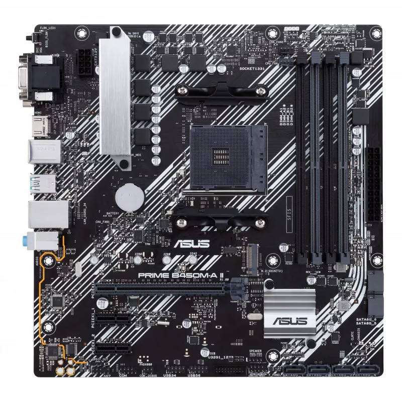 Mātesplate ASUS PRIME B450M-A II AMD B450 Socket AM4 micro ATX