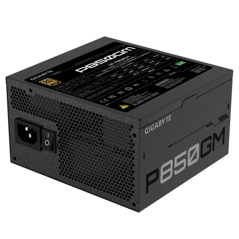 GIGABYTE P850GM barošanas bloks 850 W 20+4 kontaktu ATX ATX Melns