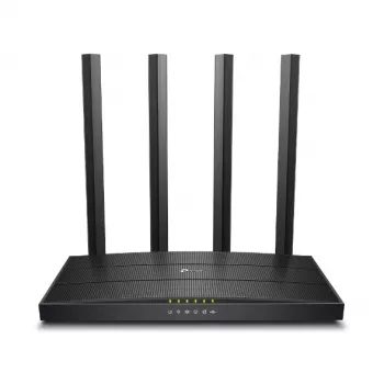 TP-Link Archer C6U bezvadu maršrutētājs Gigabit Ethernet divjoslu (2,4 GHz / 5 GHz) Melns