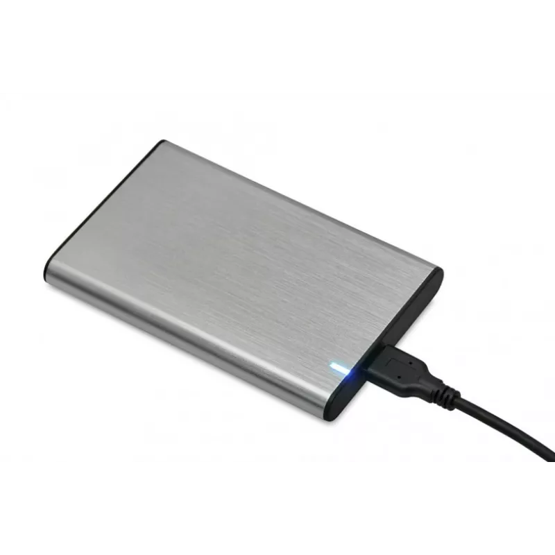 HDD/SSD korpuss IBOX HD-05 — 2,5 collu SATA III, USB 3.2 Gen 1 (5 Gbit/s), Micro-USB B, līdz 10 TB, pelēks