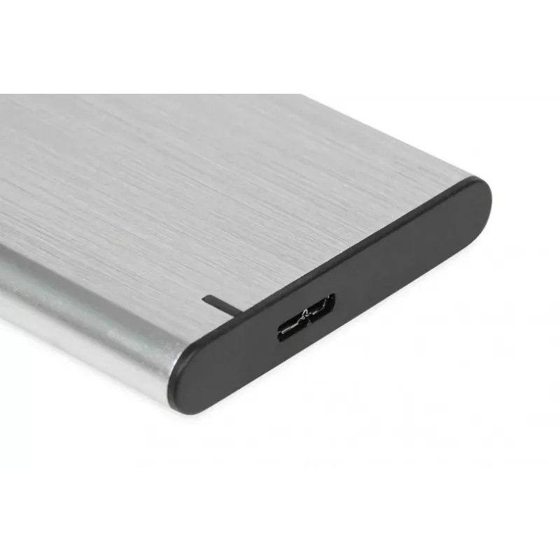 HDD/SSD korpuss IBOX HD-05 — 2,5 collu SATA III, USB 3.2 Gen 1 (5 Gbit/s), Micro-USB B, līdz 10 TB, pelēks