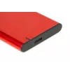 HDD/SSD korpuss IBOX HD-05 sarkans 2,5 collu — USB 3.2 Gen 1 (5 Gbit/s), JMicron JMS578, līdz 10 TB
