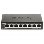D-Link DGS-1100-08V2 Pārvaldāms L2 Gigabit Ethernet (10/100/1000) Melns