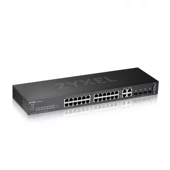 Zyxel GS2220-28-EU0101F tīkla slēdzis Pārvaldīts L2 Gigabit Ethernet (10/100/1000) Melns