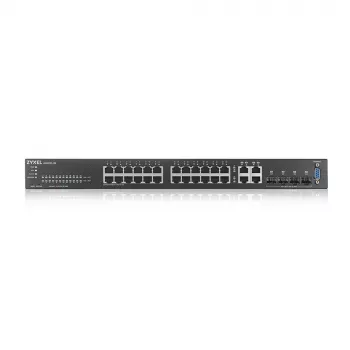 Zyxel GS2220-28-EU0101F tīkla slēdzis Pārvaldīts L2 Gigabit Ethernet (10/100/1000) Melns