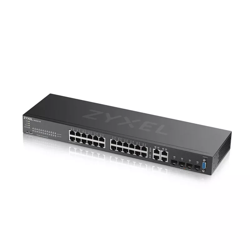 Zyxel GS2220-28-EU0101F tīkla slēdzis Pārvaldīts L2 Gigabit Ethernet (10/100/1000) Melns